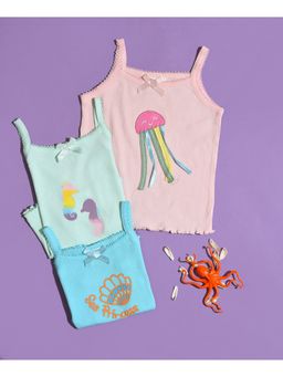 Mi Arcus - Baby Girls Top With Sea Printed (Pack of 3)
