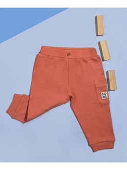 Mi Arcus - Grow Kind Unisex Waffle Pyjama - Tawny Orange