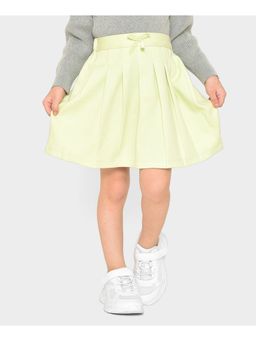 Mi Arcus - Solid Lemon Green Skirt for Girls
