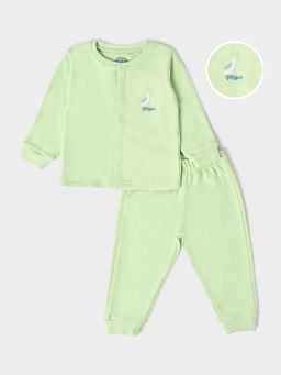 Mi Arcus - Kids Printed Round Neck Long Sleeve Pure Cotton Clothing Winter
