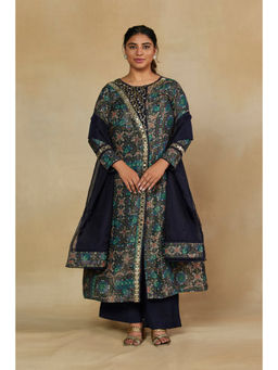 Mamicha - Teal Blue Crop Top and Skirt