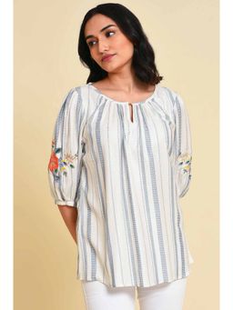 W - Stripes Top White