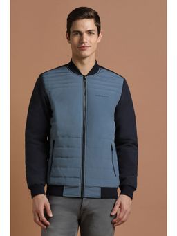 Allen Solly - Men Blue Colorblock Full Sleeves Casual Jacket
