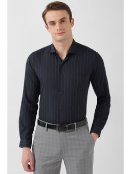 Peter England - Men Black Slim Fit Full Sleeves Formal Shirt