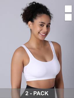 Sillysally - White Padded Bra (Pack of 2)