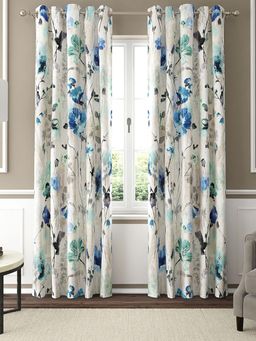 GM - 7 Feet Textures Grommet Room Darkening Door Curtain Panel (Set of 2)