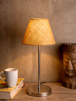 Green Girgit - Metal Table Lamp with Jute Shade