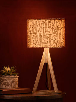 Green Girgit - Animal Farm Trio Wooden Lamp