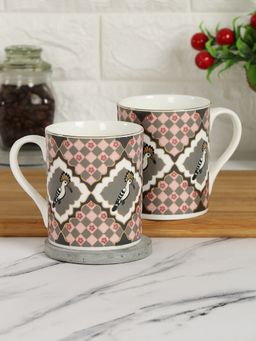 India Circus by Krsnaa Mehta - Cacatua Galeritas Realm Coffee Mug (Set of 2)