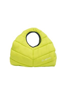 THE HOLISTIK - Amara Puffer Bag For Women | Women'S Handbag | Trendy Bag | Neon Green (L)