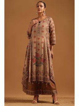 Soch - Beige Printed Round Neck Co-ord Sets
