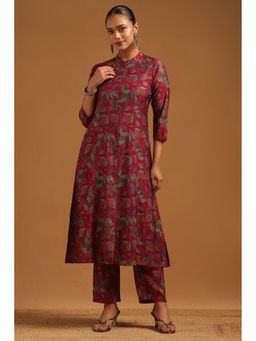 Soch - Pink Printed Mandarin Neck Co-ord Sets