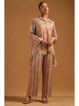 Soch - Multi-Color Printed Collar Neck Co-ord Sets