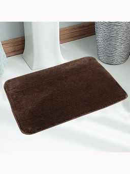 Saral Home - Beige & Brown Microfiber Anti Slip Bath Mat 40x60 cm (Pack of 2)