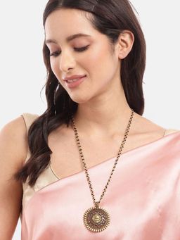 Digital Dress Room - Maa Durga Round Pendant Long Mangalsutra