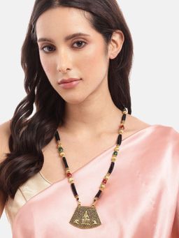 Digital Dress Room - Laxmi/Elephant Pendant Long Mangalsutra