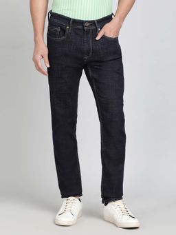 JadeBlue - Raw Blue Cotton Blend Fabric Washed Jeans - Slim Fit