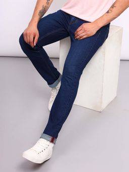 Lee - Men Blue Travis Slim Tapered Fit Mid Rise Jeans