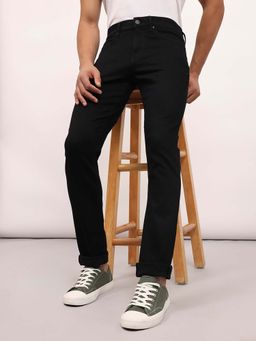 Lee - Men Black Travis Slim Tapered Fit Mid Rise Jeans