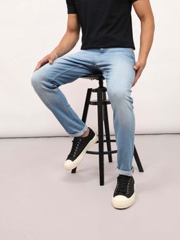 Lee - Men Blue Bruce Skinny Fit Mid Rise Light Fade Jeans