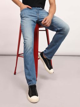 Lee - Men Blue Travis Slim Tapered Fit Mid Rise Jeans