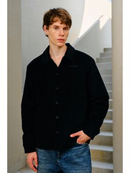 Bonkers Corner - Men Black Core Utility Shacket