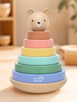 Mi Arcus - Solid Wooden Stacker Toy (6 Months)