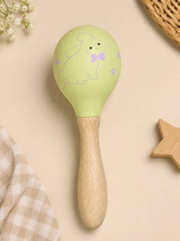 Mi Arcus - Maracas Wooden Rattle Toy (6 Months)