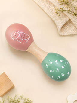 Mi Arcus - Maracas Wooden Rattle Toy (6 Months)