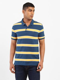 Levi's - Men Blue Yellow Polo T-shirt