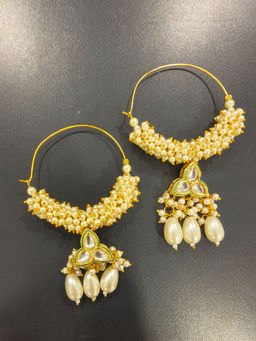 BEAUTY SPOT JEWELLERY - Pearl Hoop Earrings