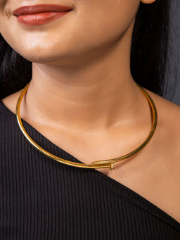 BEAUTY SPOT JEWELLERY - Gold Radiant Halo Necklace