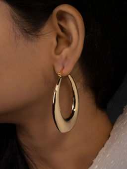 BEAUTY SPOT JEWELLERY - Gold Oval Shape Bali