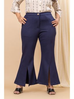 Mamicha - Fearless High Waist Navy Blue Trouser