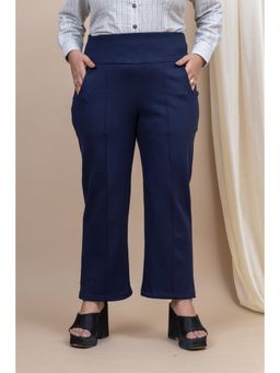 Mamicha - Femme Chief Straight Length Navy Blue Trouser