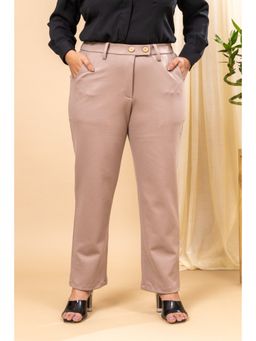 Mamicha - Womens Boss Formal Off White Trouser