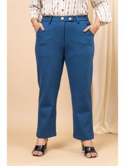 Mamicha - Womens Boss Formal Blue Trouser