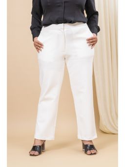 Mamicha - Sassy White Trouser With Pockets