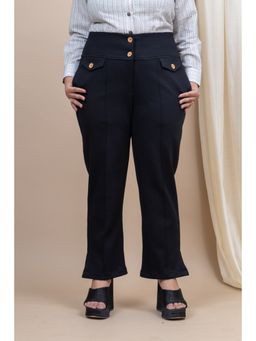 Mamicha - Vanguard Straight Black Trouser With Pockets