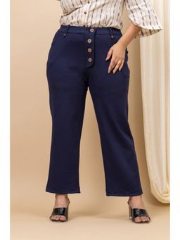 Mamicha - Work-It Office Wear Blue Trouser