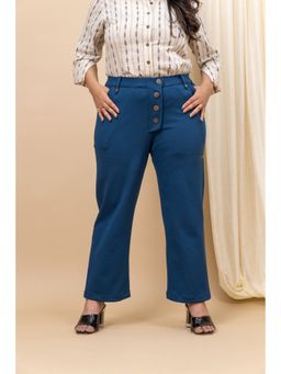 Mamicha - Work-It Office Wear Blue Trouser