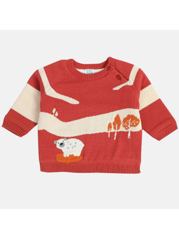 MINI KLUB - Red Woven Sweater