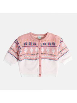 MINI KLUB - Pink Woven Sweater