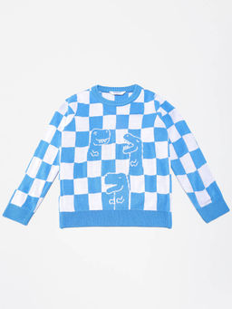 Nautinati - Blue Checks Sweater