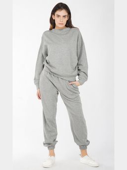 The Clothing Factory - Women's Grey Oversized Sweatshirt and Jogger
