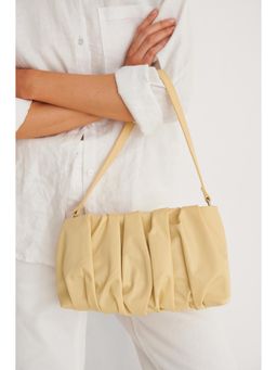 NA-KD - Folding Detail Shoulder Bag-Vanilla