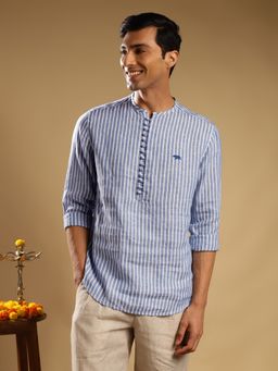 Andamen - Blue Men Full Sleeve Regular Fit Shirt