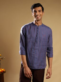 Andamen - Navy Blue Men Full Sleeve Regular Fit Shirt