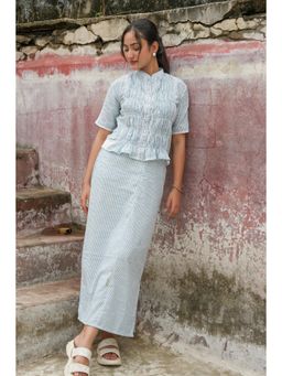 BILANG - Blue Mist Stripe Co-Ord Set