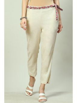 Biba - Off White Plain Palazzo